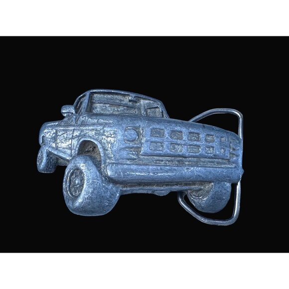 Bergamot Brass Works Pickup Truck Belt Buckle Vintage 1978 - Picture 1 of 7